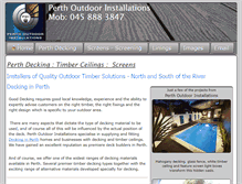 Tablet Screenshot of perthoutdoorinstallations.com.au